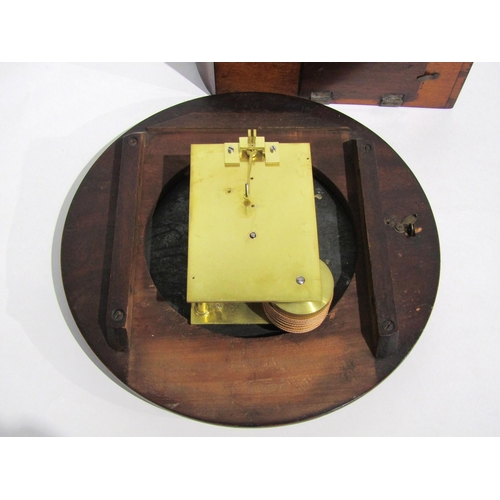 8025 - A wall hanging dial clock by Marsh of Diss, with single fusee movement, 12