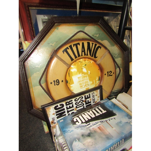 1511 - A collection of predominately Titanic related books, ephemera, collectables and prints