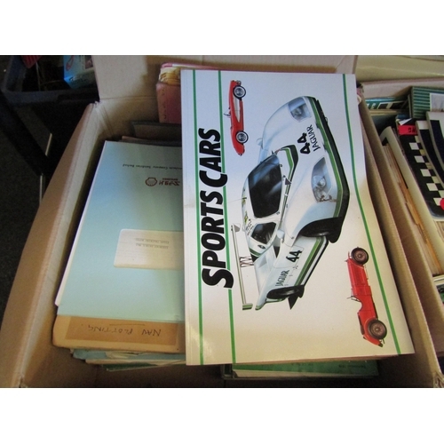 1513 - Two boxes containing a quantity of mostly aircraft and motoring related ephemera and magazines