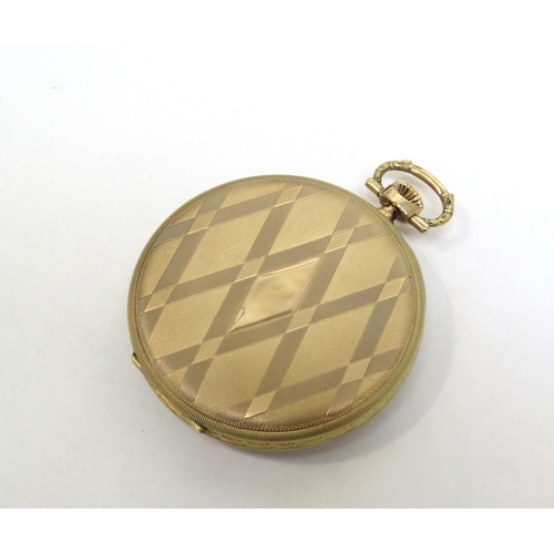 8134 - An early 20th Century IWC (International Watch Company) Schaffhausen 14ct gold cased open faced pock... 