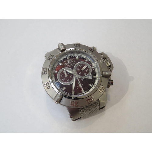 8171 - A large Invicta 'Subaqua' chronograph wristwatch, together with a Hugo Boss wristwatch. The Invicta ... 