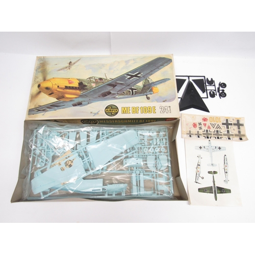 5076A - Two Airfix Superkit Series 1:24 scale military aircraft plastic model kits to include 09321-1 Messer... 