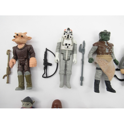 5019 - A collection of loose vintage LFL Kenner/Palitoy Star Wars action figures to include Luke Skywalker ... 