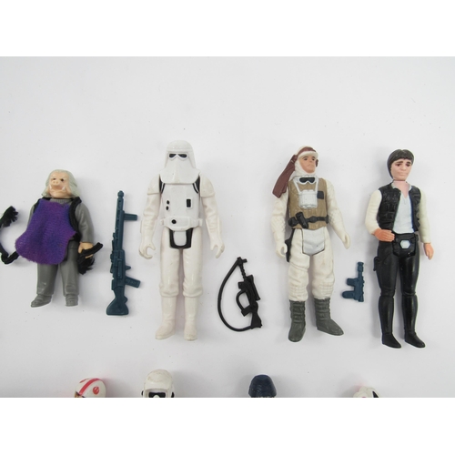 5019 - A collection of loose vintage LFL Kenner/Palitoy Star Wars action figures to include Luke Skywalker ... 