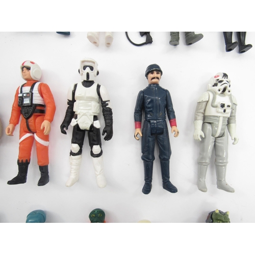 5019 - A collection of loose vintage LFL Kenner/Palitoy Star Wars action figures to include Luke Skywalker ... 