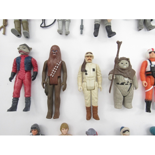 5019 - A collection of loose vintage LFL Kenner/Palitoy Star Wars action figures to include Luke Skywalker ... 