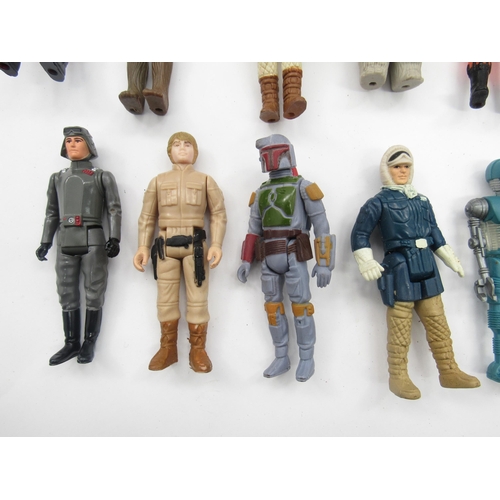 5019 - A collection of loose vintage LFL Kenner/Palitoy Star Wars action figures to include Luke Skywalker ... 