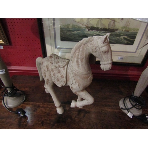 2440 - A 20th Century resin Chinese Tang style horse, 40cm tall