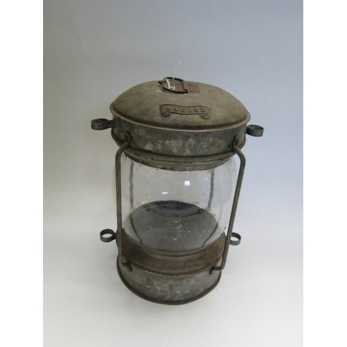 7265 - A galvanised ships lamp