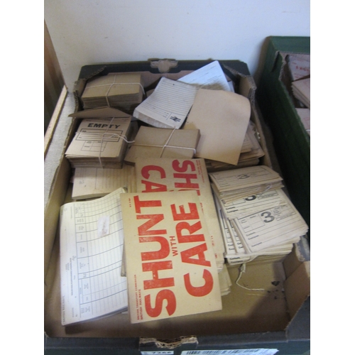 7266 - A box of railway paperwork/ephemera