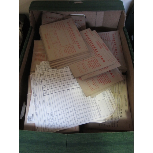 7267 - A box of railway paperwork/ephemera