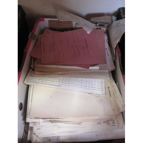 7269 - A box of railway paperwork/ephemera