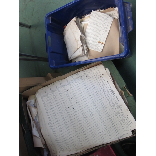 7270 - A box of railway paperwork/ephemera