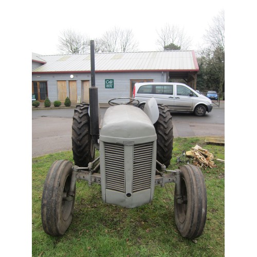 7001 - A 1956 Massey Ferguson TEF diesel tractor, no battery, currently non runner, engine size 2092cc, Reg... 