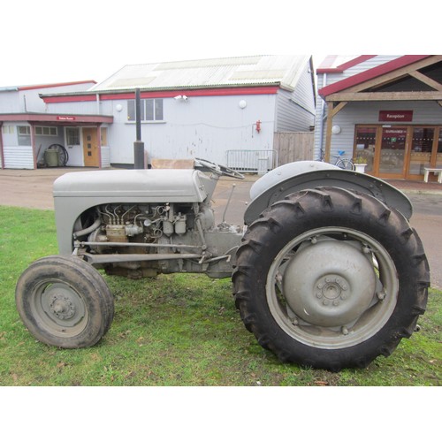 7001 - A 1956 Massey Ferguson TEF diesel tractor, no battery, currently non runner, engine size 2092cc, Reg... 