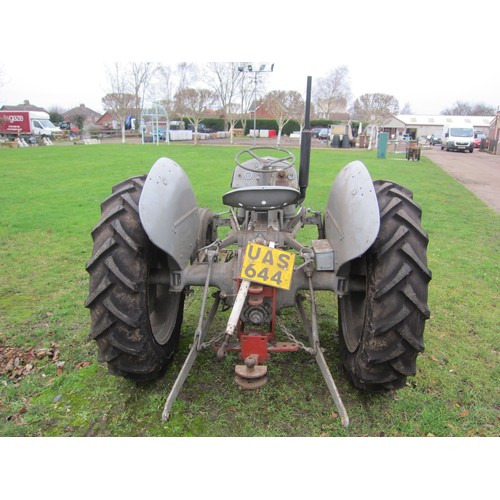 7001 - A 1956 Massey Ferguson TEF diesel tractor, no battery, currently non runner, engine size 2092cc, Reg... 