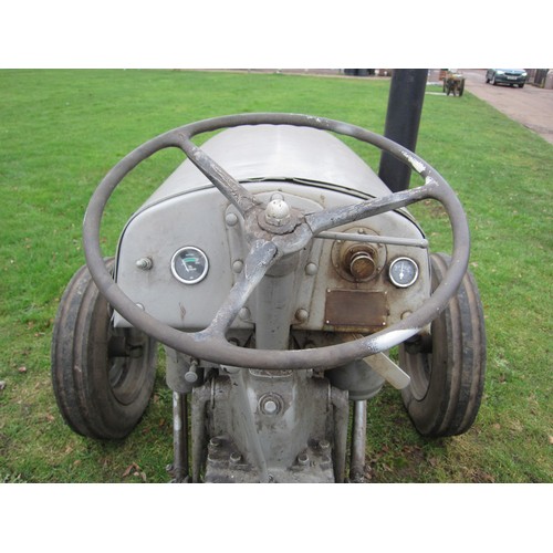 7001 - A 1956 Massey Ferguson TEF diesel tractor, no battery, currently non runner, engine size 2092cc, Reg... 