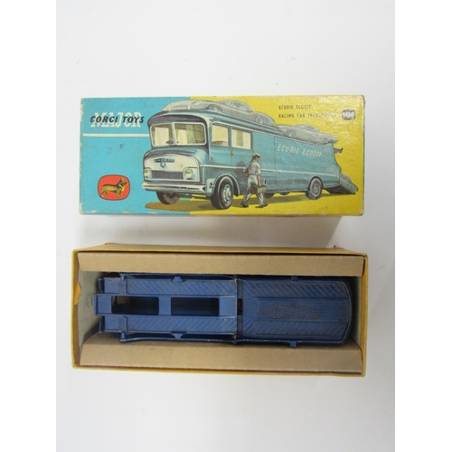 5126 - A Corgi Major Toys diecast 1126 Ecurie Ecosse Racing Car Transporter in blue with (worn) yellow lett... 