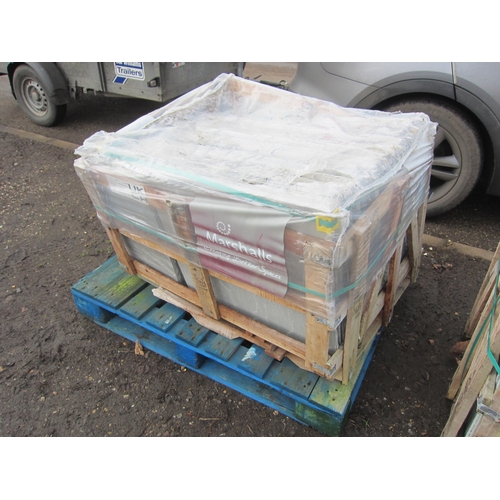 3288 - A pallet of grey stone slabs