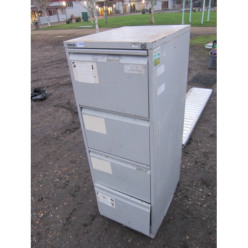 3306 - A Bisley four drawer filing cabinet