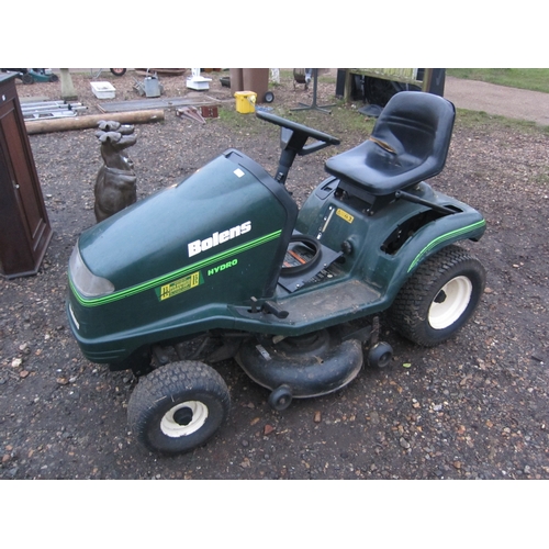 3320 - A Bolens Hydro ride on mower, keys and instructions in office