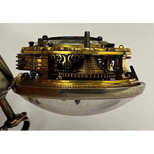 5276 - PIETER VAN DEN BERGH, ROTTERDAM: An 18th Century Dutch silver pair cased pocket watch. The outer cas... 