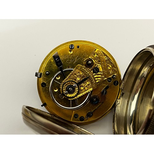 5194 - SIGNED TWYCROSS & SEMPLE, DUBLIN: A late 18th/early 19th Century silver front-opening pocket watch w... 