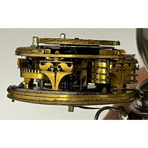 5272 - ROBERT HALSTED OF LONDON: A late 17th/early 18th Century silver front hinge-opening pocket watch. Th... 