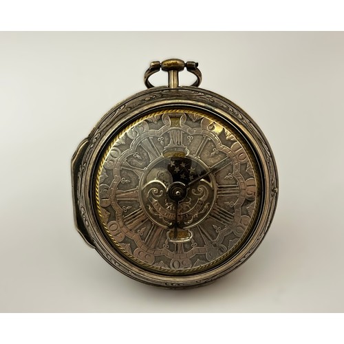 5276 - PIETER VAN DEN BERGH, ROTTERDAM: An 18th Century Dutch silver pair cased pocket watch. The outer cas... 