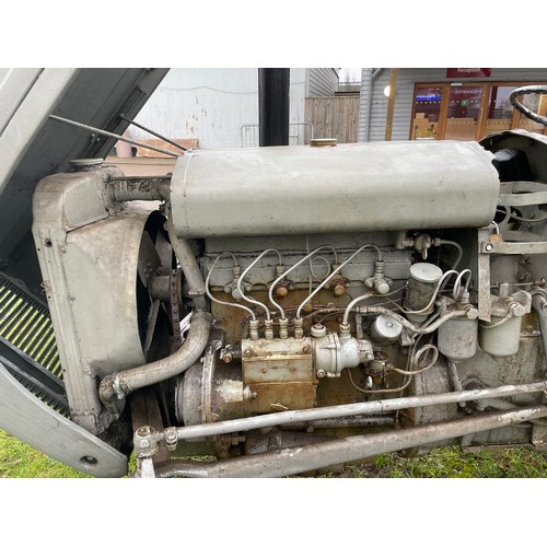 7001 - A 1956 Massey Ferguson TEF diesel tractor, no battery, currently non runner, engine size 2092cc, Reg... 