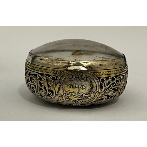 5196 - SIGNED ROBERTS, LONDON: A mid to late 18th Century silver gilt pair cased quarter repeating pocket w... 