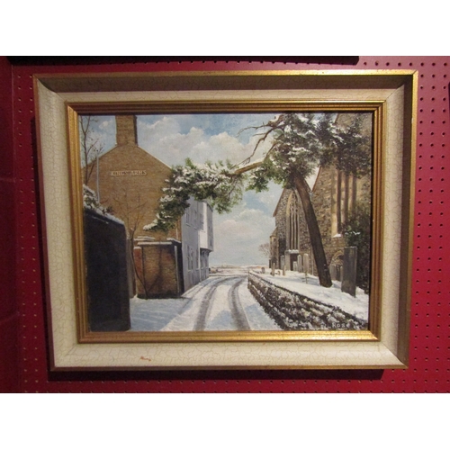 4084 - A.G ROSE: An oil on canvas titled 'Sandwich, Kent', signed lower right, framed, 34cm x 44cm image si... 