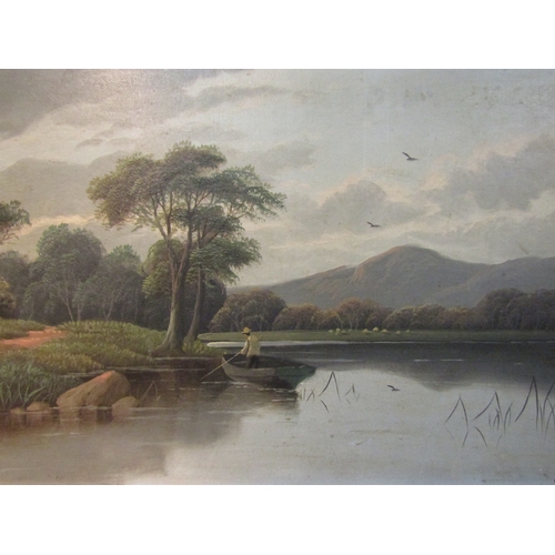 4116 - E HORTON: Two late 19th Century rural landscapes depicting rivers, trees and mountains, both signed ... 