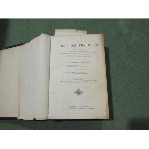 4124 - J. M'Gregor-Robertson 'The Household Physician', Blackie, [nd], c.1880, 19 plates, including anatomi... 