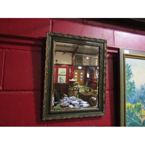 4132 - A gilt framed bevelled edge wall mirror, some losses, 50cm x 40cm