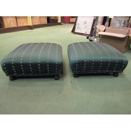 4182 - A pair of 19th Century footstools on turned feet