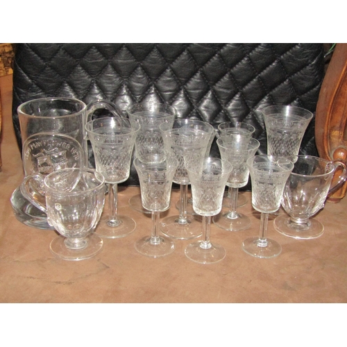 4201 - A quantity of ceramics and glassware including a jug, vase, teacups, cherry glasses etc.