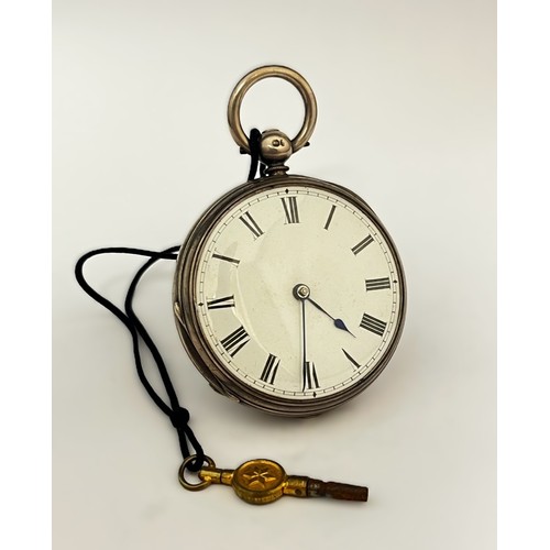 5162 - THOMAS REID OF EDINBURGH: An 19th Century silver double hinged open-faced pocket watch, enamelled Ro... 