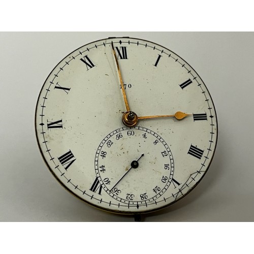 5126 - BARRAUD OF CORNHILL, LONDON: A 19th Century chronometer pocket watch movement, fusee-driven with mai... 