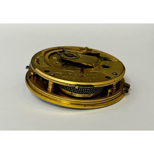 5125 - BARRAUDS OF CORNHILL, LONDON: A 19th Century pocket watch movement, chain fusee movement with mainta... 