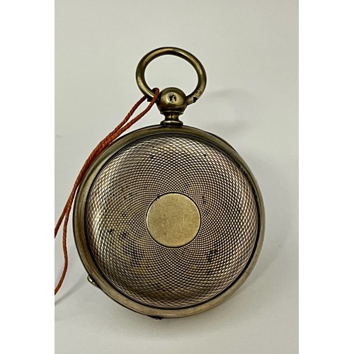 5143 - DAVID MORICE OF FENCHURCH STREET, LONDON: A 19th Century full hunter pocket watch, the enamel dial w... 