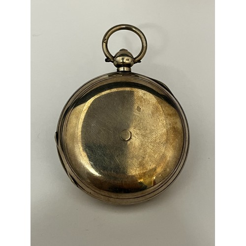 5146 - J.G GRAVES OF SHEFFIELD: A 19th Century silver full hunter pocket watch, enamelled Roman dial with b... 