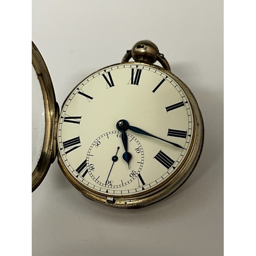 5103 - WYMARK OF PERCEVAL STREET, LONDON: A 19th Century silver open-faced pocket chronometer, enamelled Ro... 