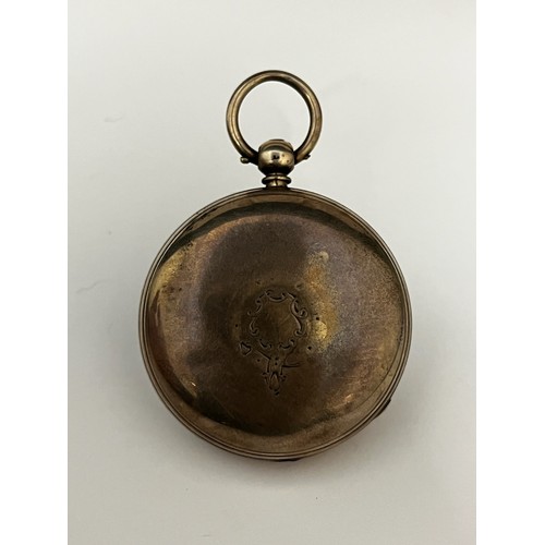 5148 - THOMAS REID OF EDINBURGH: A 19th Century silver open-faced double hinged pocket watch, enamelled Rom... 