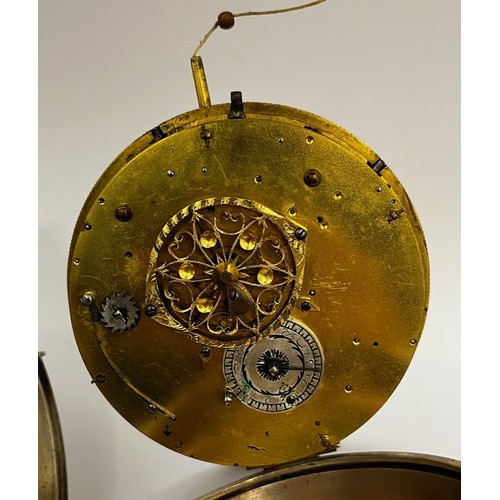 5199 - BREGUET: A very rare 18th Century white metal cased coach clock with repeater and alarm, housed with... 