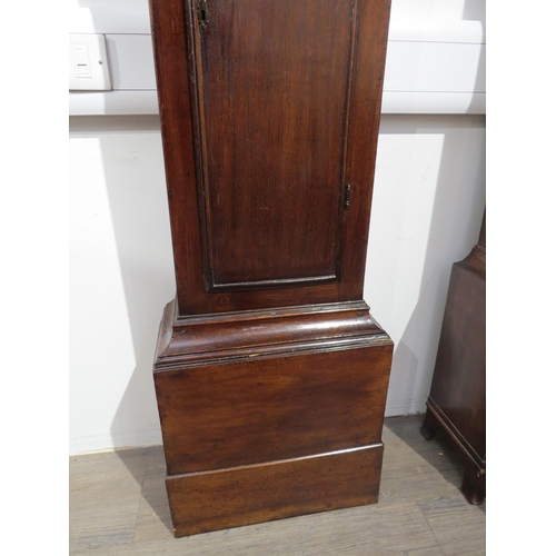 8004 - A mahogany longcase clock by Benjamin Lockwood of Swaffham, the ornate brass dial with silvered Roma... 