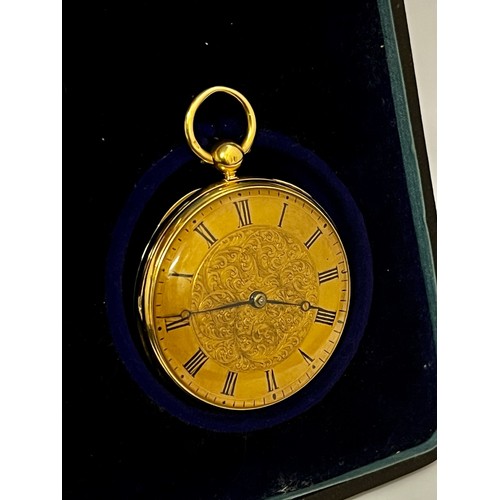 5043 - THOMAS EARNSHAW OF HIGH HOLBORN, LONDON: A 19th Century 18ct gold cased small pocket / fob watch, gi... 