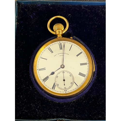 5038 - THOMAS RUSSELL & SONS OF LIVERPOOL & LONDON: A late 19th / early 20th Century 18ct gold minute-repea... 