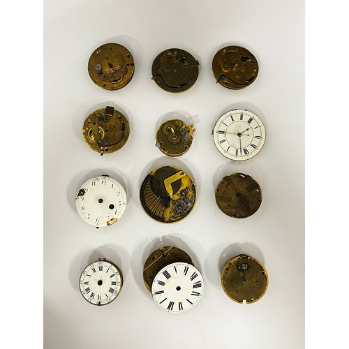 5118 - A quantity of pocket watch movements including John Barnardiston of London, Thomas Nurse of Lynn, Jo... 