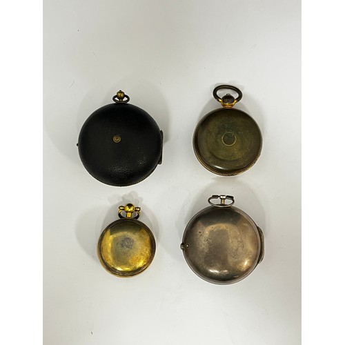 5116 - Four various 18th Century and later silver pocket watches for renovation including Joshua Hitchin, L... 